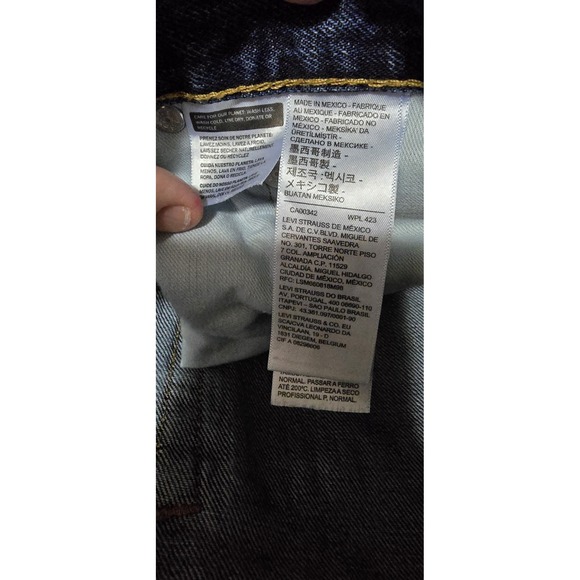 Levi's 550 Mens Relaxed Fit Light Dark Wash Denim‎ Jeans 42x30 - Picture 7 of 8